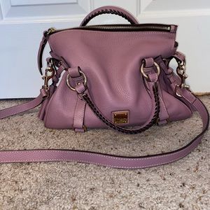 Dooney & Bourke Florentine Mauve Satchel PEBBLE